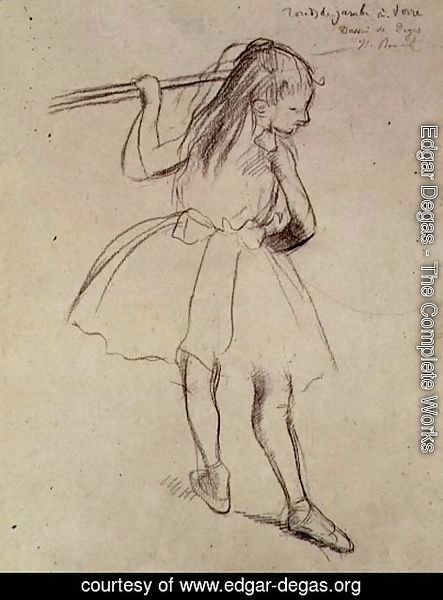 Edgar Degas - Girl Dancer at the Barre, c.1878