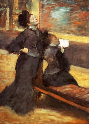 Edgar Degas - Visit to a Museum, c.1879-80