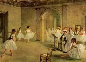 Edgar Degas - The Dance Foyer at the Opera on the rue Le Peletier, 1872