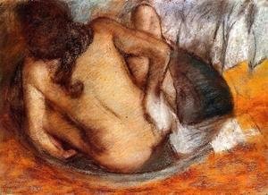 Edgar Degas - Nude in a Tub