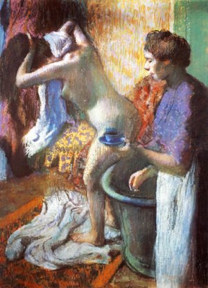Edgar Degas - Breakfast after the Bath II