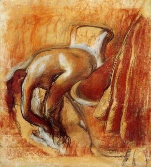 Edgar Degas - After the Bath, Woman Drying Herself IV