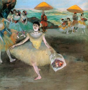 Edgar Degas - Dancer with a Bouquet Bowing 1877