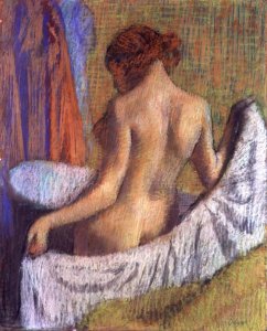 After the Bath, woman with a Towel, c.1885-90