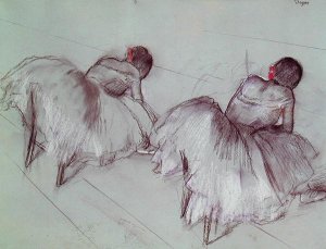 Two Ballet Dancers Resting