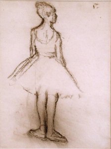 Ballerina viewed from the back