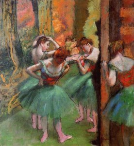 Dancers, Pink and Green