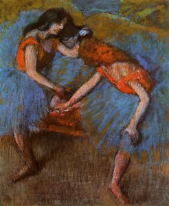 Two Dancers with Yellow Carsages