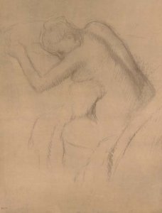 Femme nue assise