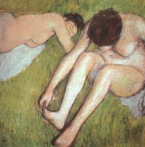 Bathers on the grass 1886-90