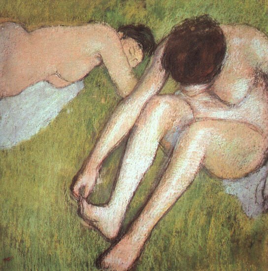 Bathers on the grass 1886-90