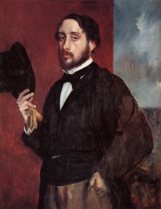 Self-Portrait: Degas Lifting His Hat