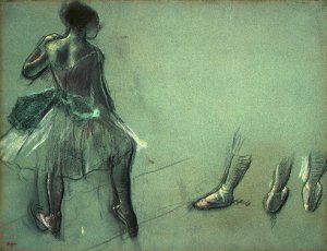 Dancer Seen from Behind and 3 Studies of Feet