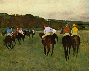 Horseracing in Longchamps, 1873-1875