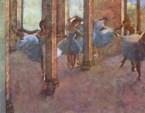 Dancers in blue