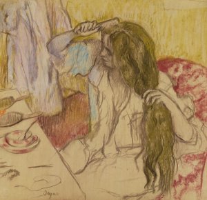 Woman at her toilette, c.1885