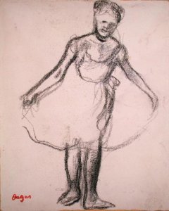 Standing Dancer Holding Tutu