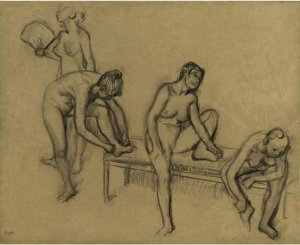 Quatre Danseuses Nues En Repos