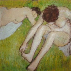 Two Bathers on the Grass