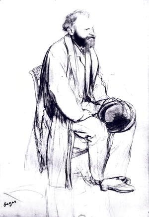 Edgar Degas - Study for a portrait of Manet